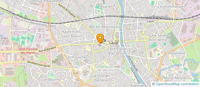 localisation de l'entreprise MONSIEUR ABOU COULIBALY à LAVAL