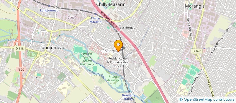 localisation de l'entreprise MONSIEUR ABOU KAMAGATE à CHILLY-MAZARIN