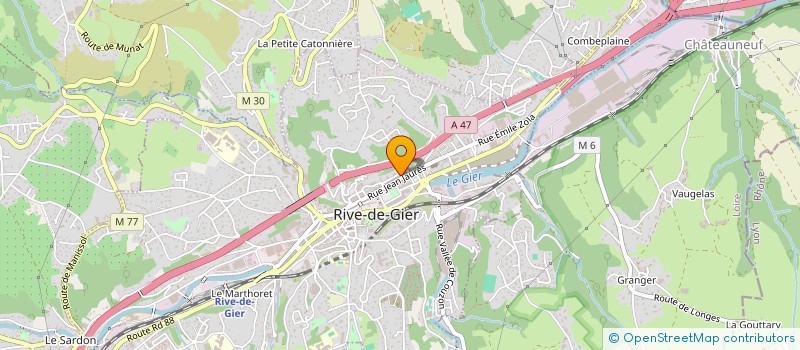 localisation de l'entreprise MONSIEUR ABOU SOFIANE OUCHENE  RIVE-DE-GIER