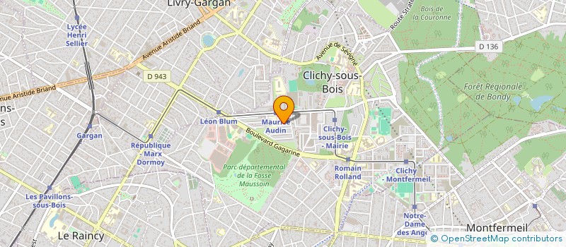 localisation de l'entreprise MONSIEUR ABOU SOUFFIANE AOUISSA à CLICHY-SOUS-BOIS
