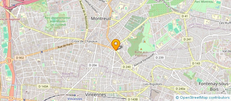 localisation de l'entreprise MONSIEUR ABOU TRAORE à MONTREUIL