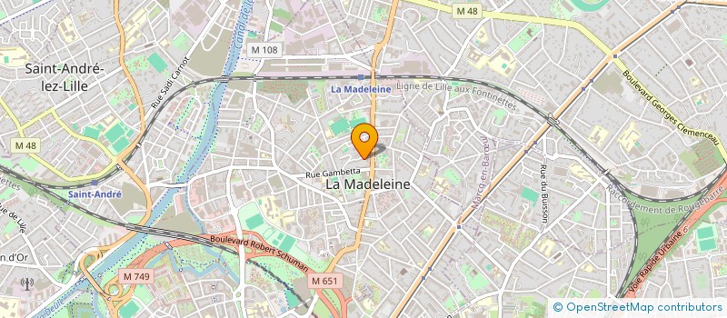 localisation de l'entreprise MONSIEUR ABOUB ACAR DIALLO à LA MADELEINE