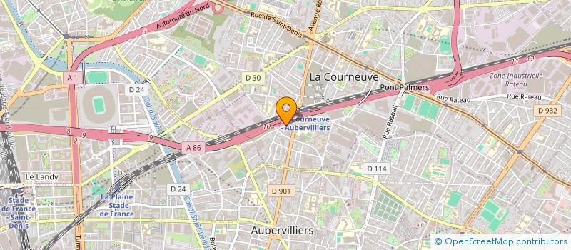 localisation de l'entreprise MONSIEUR ABOUBACAR BANDJAN TRAORE à LA COURNEUVE