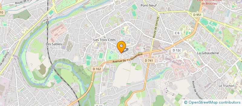 localisation de l'entreprise MONSIEUR ABOUBACAR DIABY  POITIERS