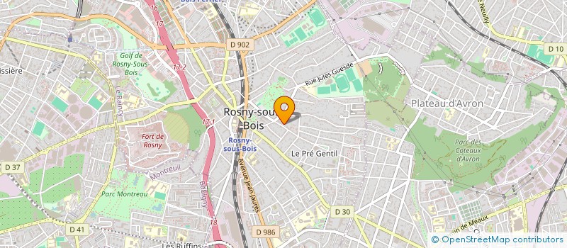 localisation de l'entreprise MONSIEUR ABOUBACAR SIDIKI KONE à ROSNY-SOUS-BOIS