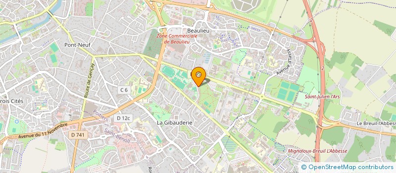 localisation de l'entreprise MONSIEUR ABOUBACAR SIGUE  POITIERS