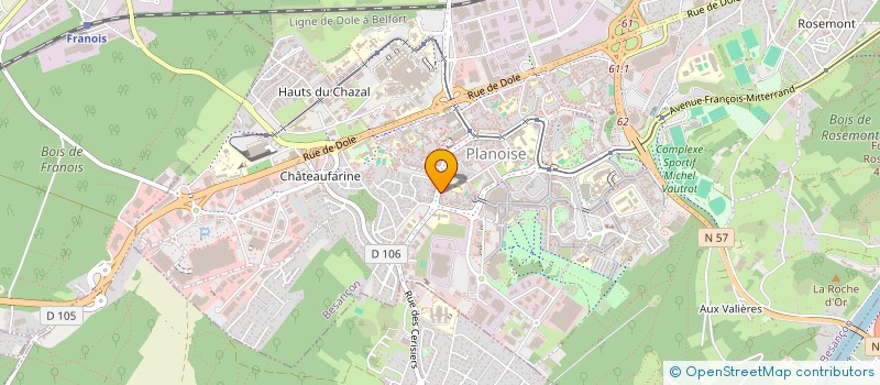 localisation de l'entreprise MONSIEUR ABOUBACAR SYLLA  BESANCON