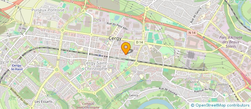 localisation de l'entreprise MONSIEUR ABOUBACRY SOW  CERGY