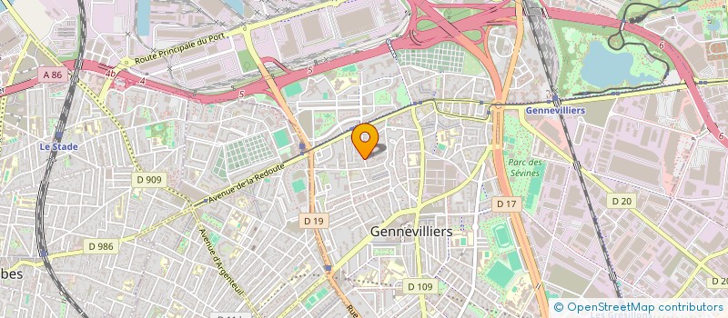 localisation de l'entreprise MONSIEUR ABOUBAKAR ABDELRAHMAN MOHAMED à GENNEVILLIERS