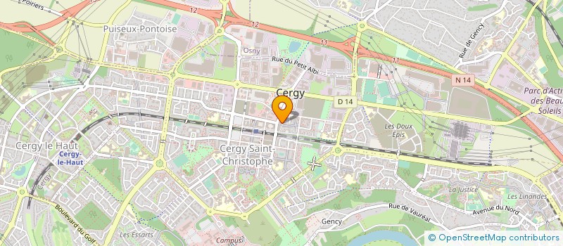 localisation de l'entreprise MONSIEUR ABOUBAKAR DOUCOURE  CERGY