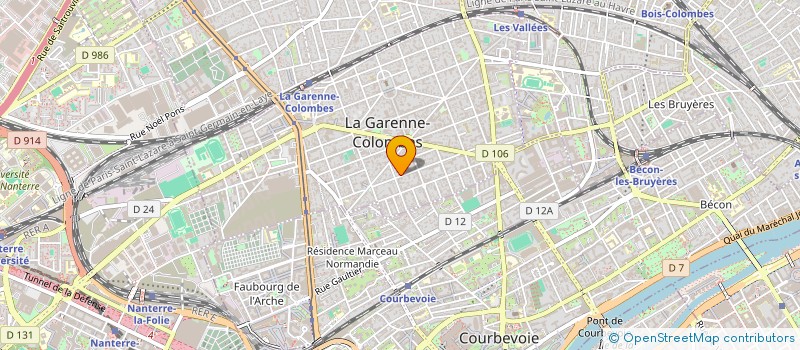 localisation de l'entreprise MONSIEUR ABOUBAKAR ERRAJI à LA GARENNE-COLOMBES