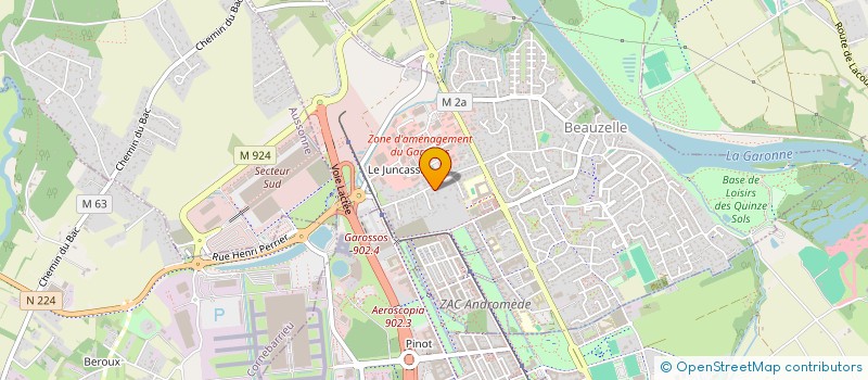 localisation de l'entreprise MONSIEUR ABOUBAKAR KONE  BEAUZELLE