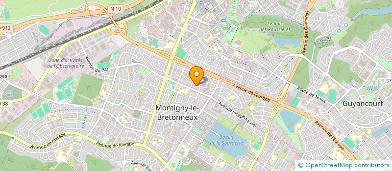 localisation de l'entreprise MONSIEUR ABOUBAKARY DIALLO  MONTIGNY-LE-BRETONNEUX