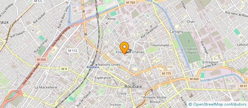 localisation de l'entreprise MONSIEUR ABOUBAKER CHAIBI  ROUBAIX