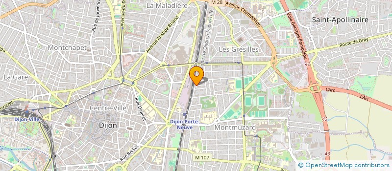 localisation de l'entreprise MONSIEUR ABOUBAKER MOUMIN HADI à DIJON
