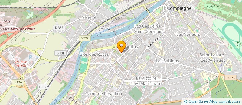 localisation de l'entreprise MONSIEUR ABOUBAKRY N'DIAYE à COMPIEGNE