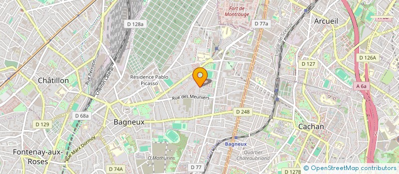 localisation de l'entreprise MONSIEUR ABOUDOU ALI  BAGNEUX