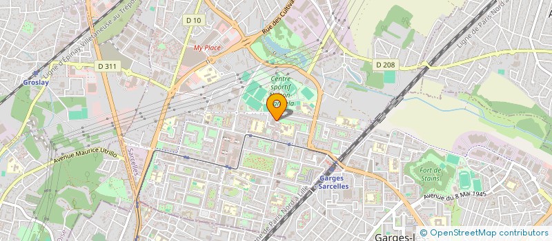 localisation de l'entreprise MONSIEUR ABOUDOU SOILAHOUDINE  SARCELLES