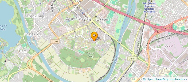 localisation de l'entreprise MONSIEUR ABOULAYE BAKAYOKO  CERGY