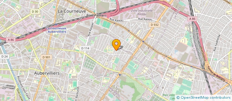 localisation de l'entreprise MONSIEUR ABOULAYE FOFANA  AUBERVILLIERS
