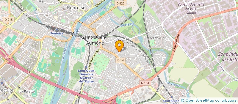 localisation de l'entreprise MONSIEUR ABOUSOFIANE BOUDELLAL  SAINT OUEN L'AUMONE