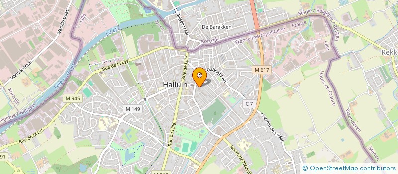 localisation de l'entreprise MONSIEUR ABRAHAM AZI  HALLUIN