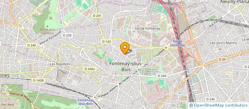 localisation de l'entreprise MONSIEUR ABRAHAM BENICHON à FONTENAY-SOUS-BOIS
