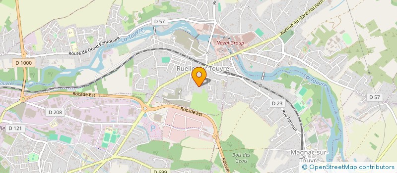 localisation de l'entreprise MONSIEUR ABRAHAM CLERGEAU  RUELLE-SUR-TOUVRE