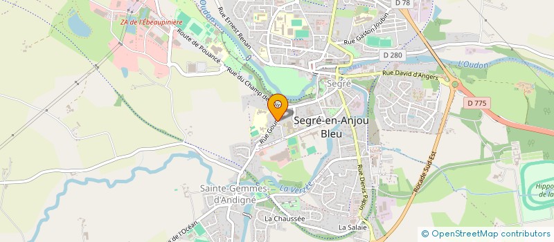 localisation de l'entreprise MONSIEUR ABRAHAM GRMAXYON  SEGRE-EN-ANJOU BLEU