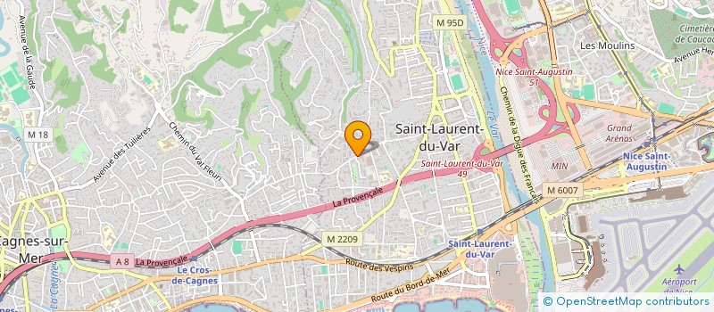 localisation de l'entreprise MONSIEUR ABRAHAM HAZIZA à SAINT-LAURENT-DU-VAR