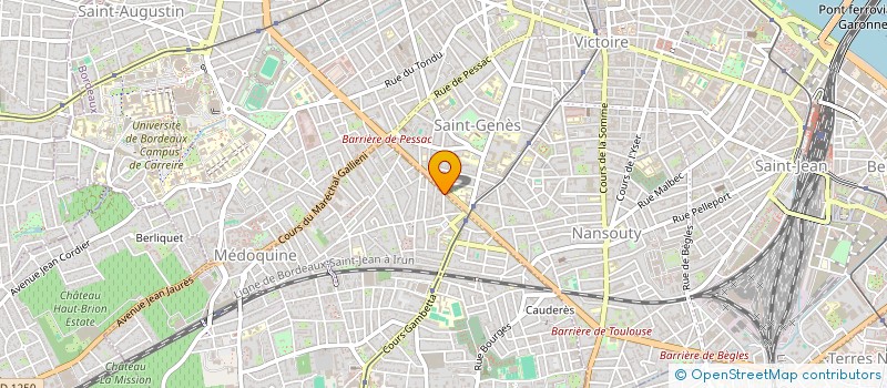 localisation de l'entreprise MONSIEUR ABRAHAM HERVE DIOMPY  TALENCE