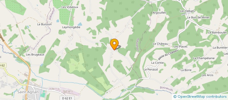 localisation de l'entreprise MONSIEUR ABRAHAM KALE  HAUTEFORT