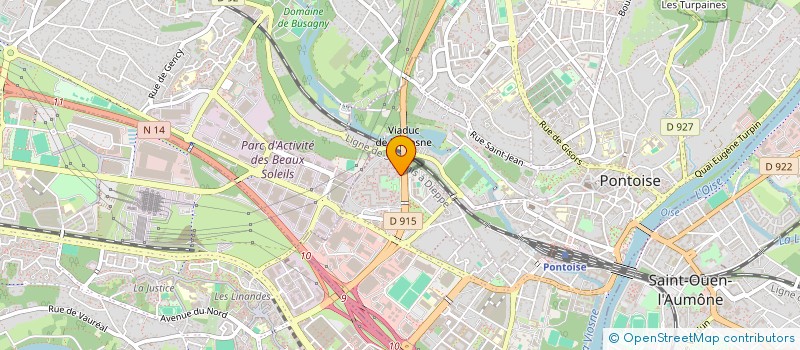 localisation de l'entreprise MONSIEUR ABRAHAM MOMOH  PONTOISE