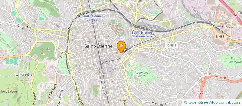 localisation de l'entreprise MONSIEUR ABRAHAM NSIMBA  SAINT-ETIENNE