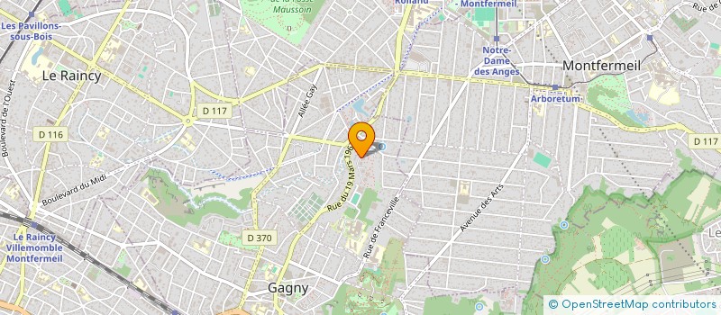 localisation de l'entreprise MONSIEUR ABRAHAM SAKO  GAGNY