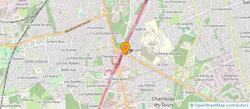 localisation de l'entreprise MONSIEUR ABRAHAM TESFAALEM  CHAMBRAY-LES-TOURS