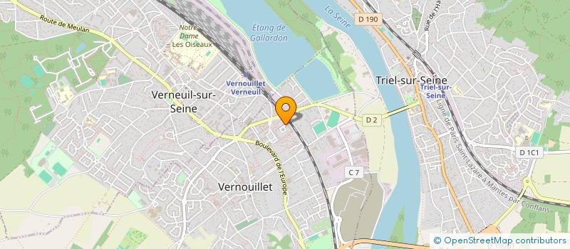 localisation de l'entreprise MONSIEUR ABRAHIM JAAFARI  VERNOUILLET