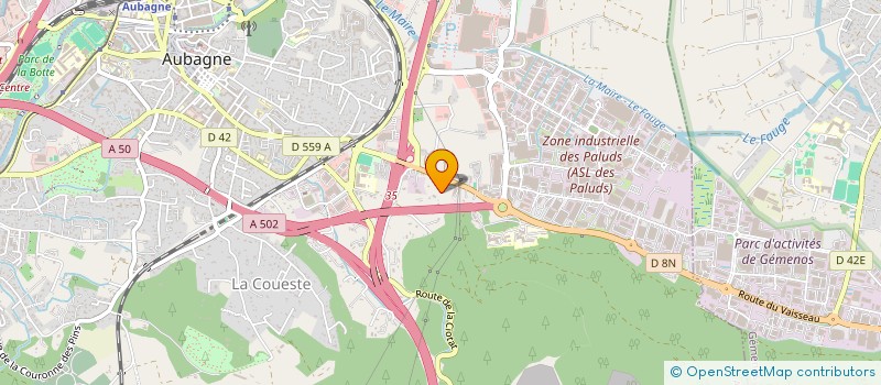 localisation de l'entreprise MONSIEUR ABRAHIM OUDOR  AUBAGNE