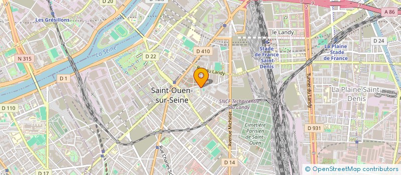 localisation de l'entreprise MONSIEUR ABRAHIM TOUNKARA à SAINT-OUEN-SUR-SEINE