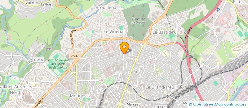 localisation de l'entreprise MONSIEUR ABRAMO TRICOIRE à LIMOGES