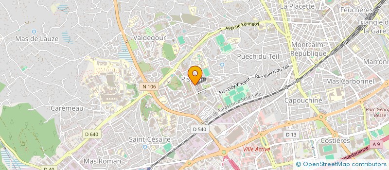 localisation de l'entreprise MONSIEUR ABSALLAH BOUDERMINE à NIMES
