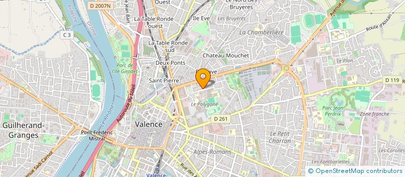 localisation de l'entreprise MONSIEUR ABSALOM CHOLLEY  VALENCE