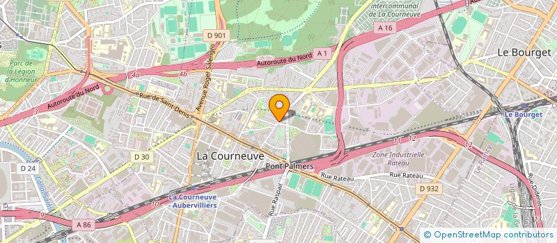 localisation de l'entreprise MONSIEUR ABSER NORUL à LA COURNEUVE