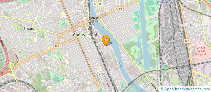 localisation de l'entreprise MONSIEUR ABU BACKAR SACCOH à CHOISY-LE-ROI