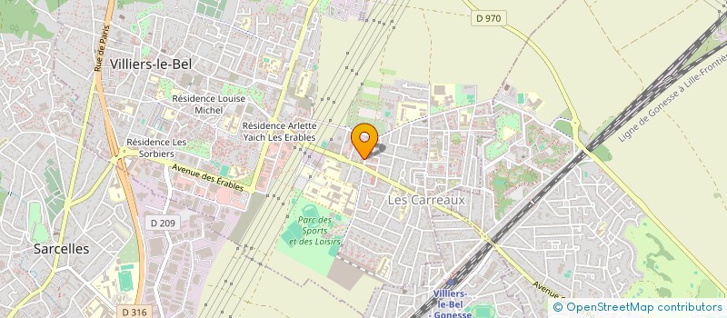 localisation de l'entreprise MONSIEUR ABUBAKER NANGREEZ  VILLIERS-LE-BEL