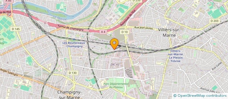 localisation de l'entreprise MONSIEUR ACCEL POATY-PAMPOU  CHAMPIGNY-SUR-MARNE