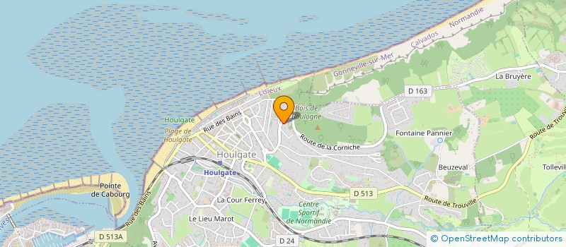 localisation de l'entreprise MONSIEUR ACHILLE BARBA  HOULGATE