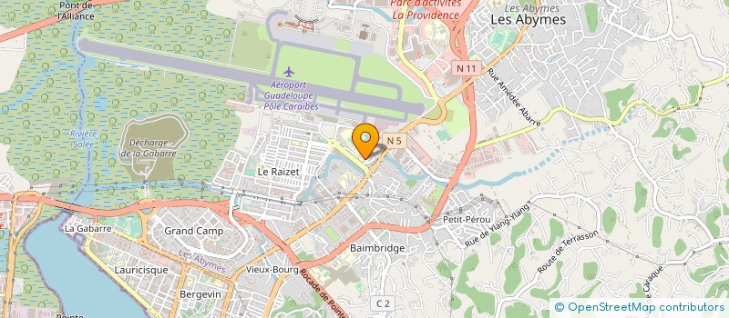 localisation de l'entreprise MONSIEUR ACHILLE BORDELAIS à LES ABYMES