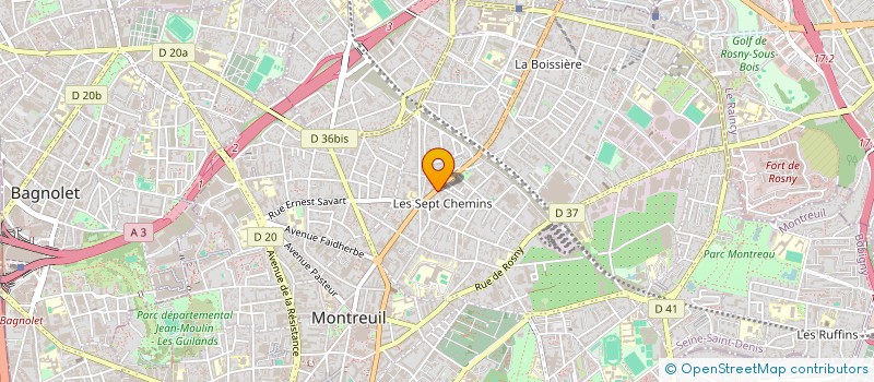 localisation de l'entreprise MONSIEUR ACHILLE CASSET à MONTREUIL
