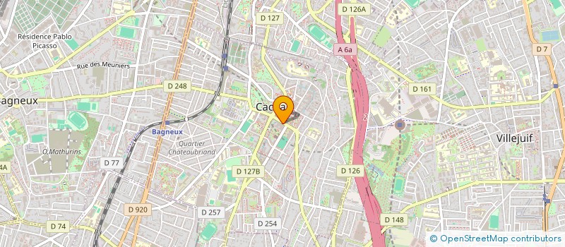 localisation de l'entreprise MONSIEUR ACHILLE CASTEX  CACHAN